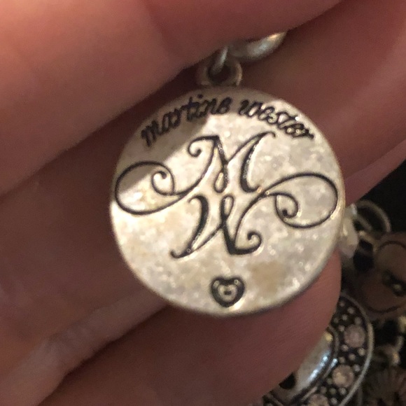 Martine Webster silver key heart lock charm necklace - Picture 7 of 10